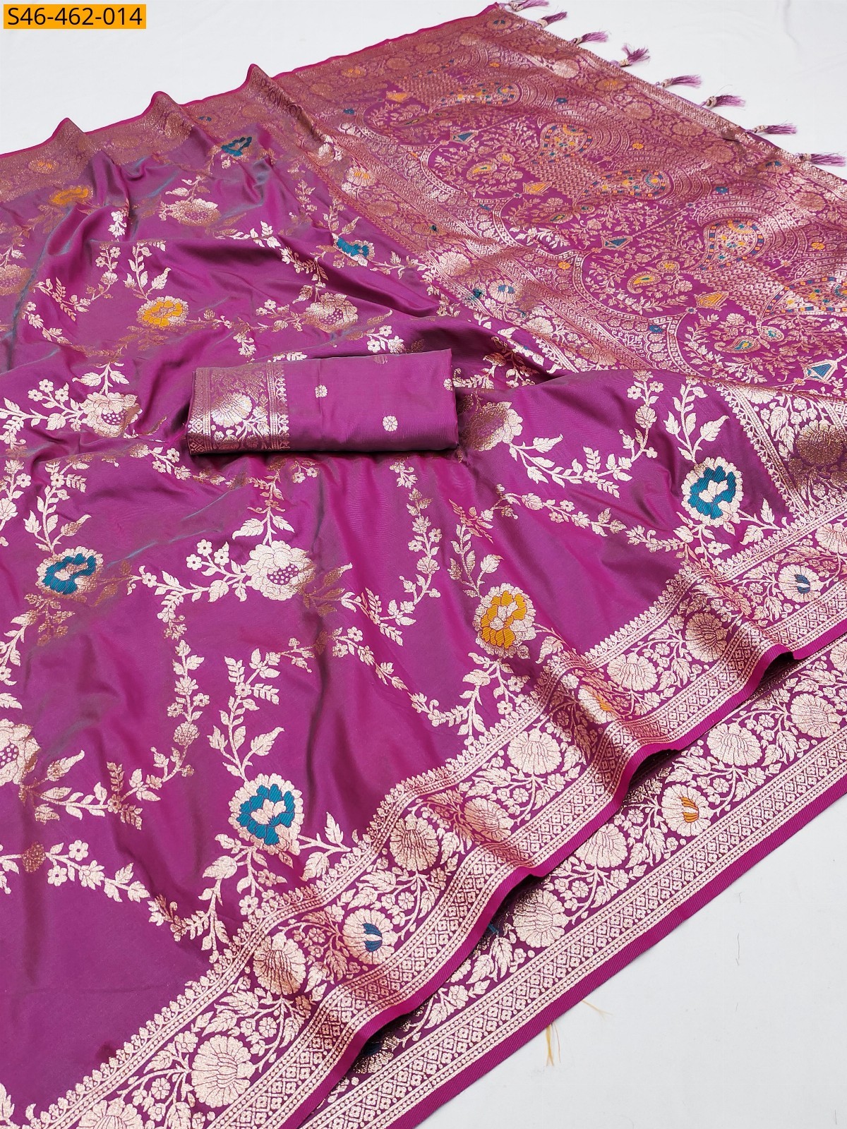 Lavender Fancy  Banarasi silk saree