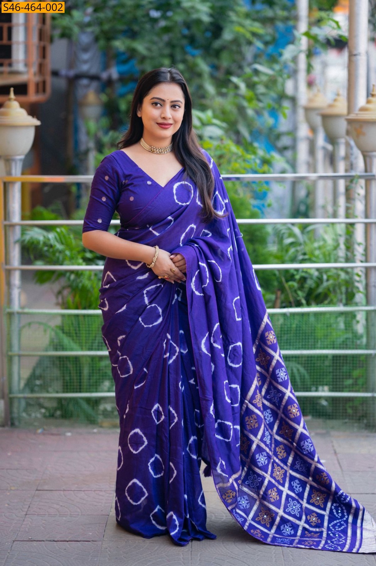 Violet Fancy  viscose cotton crape saree