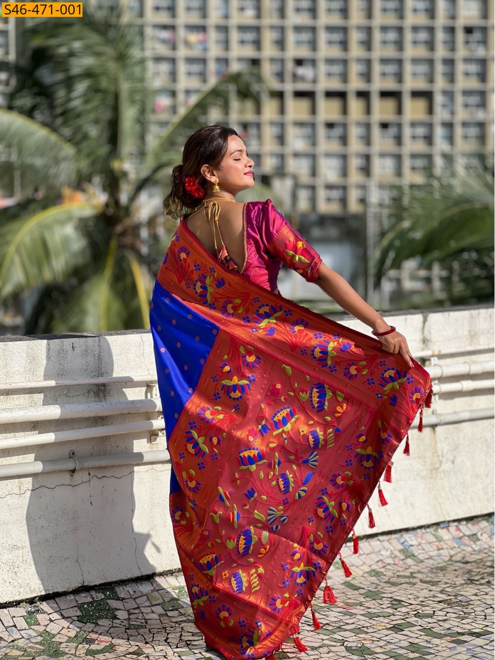Blue Fancy Soft Silk Saree Blue Fancy Soft Silk Saree