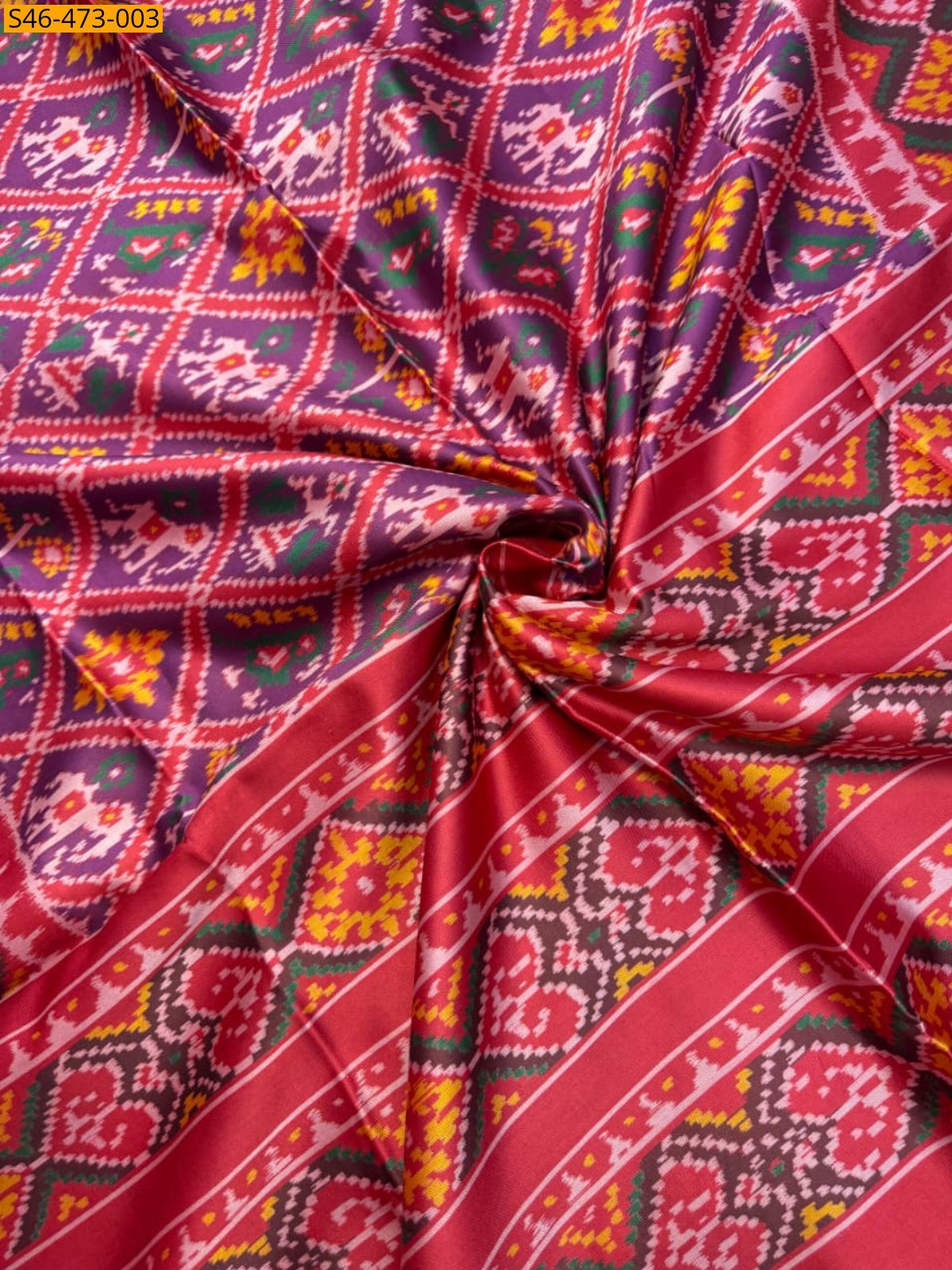 Red Fancy Patola silk saree