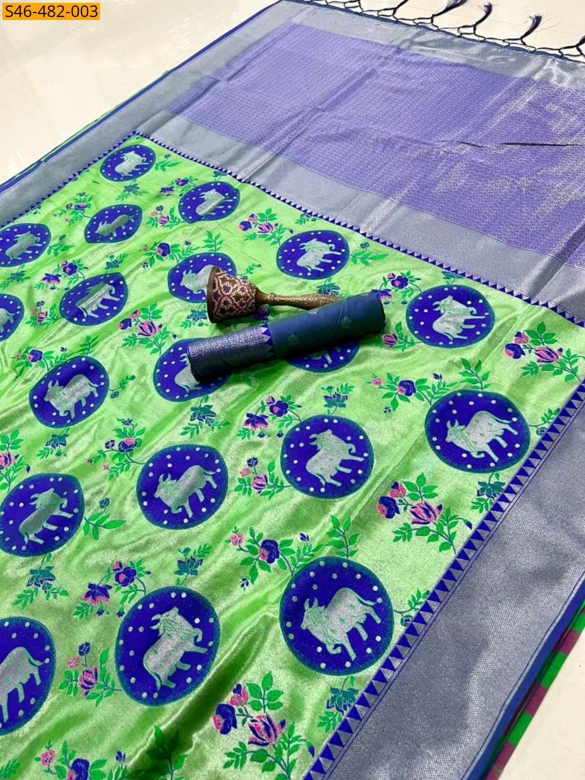 Green Fancy Kanjivaram silk saree