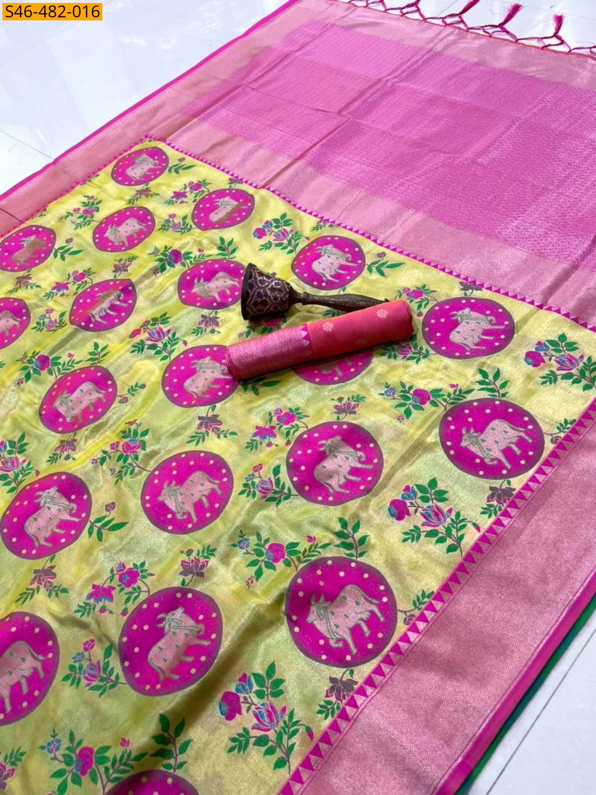 Pink Fancy Kanjivaram silk saree