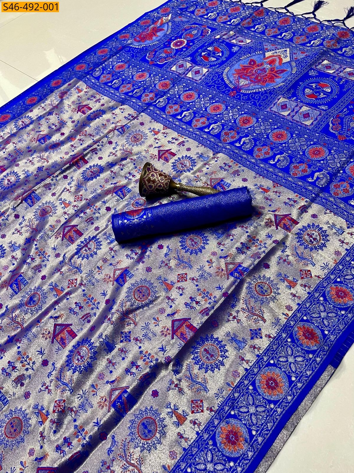 Blue Soft kanjivaram silk Saree