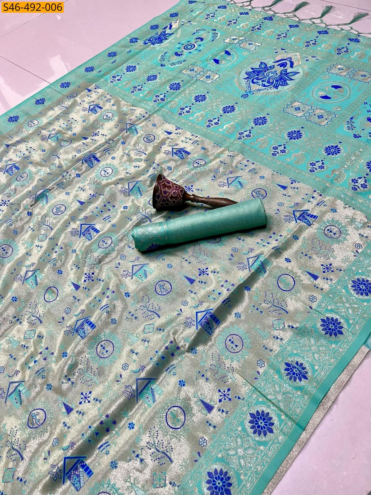 Green Soft kanjivaram silk Saree