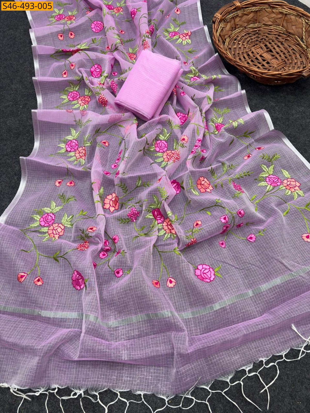Pink Fancy  kota doriya saree