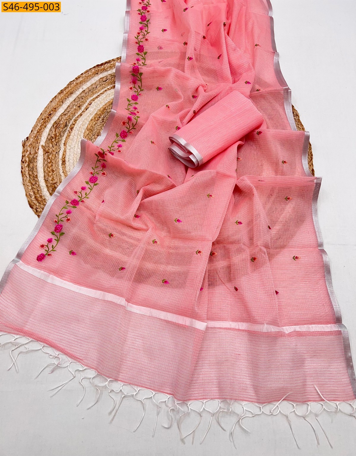 Pink Fancy kota doriya saree