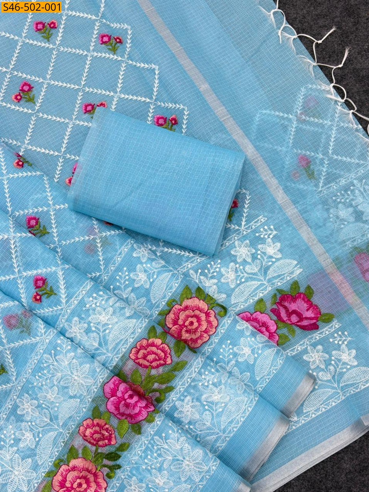 Blue Pure kota doriya saree