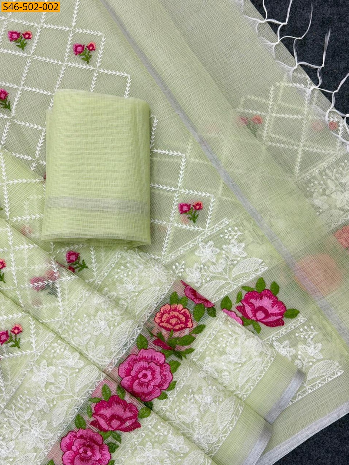 Light Yellow Pure kota doriya saree