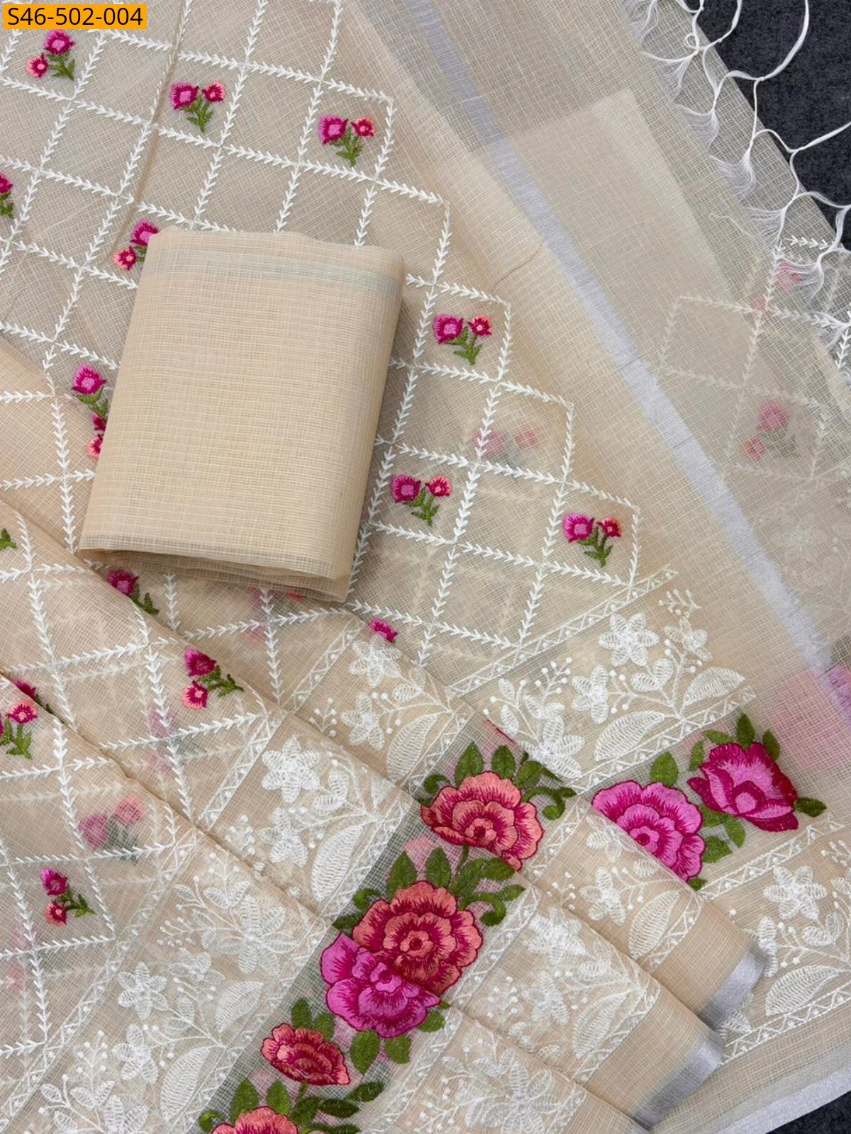 Sandal Pure kota doriya saree