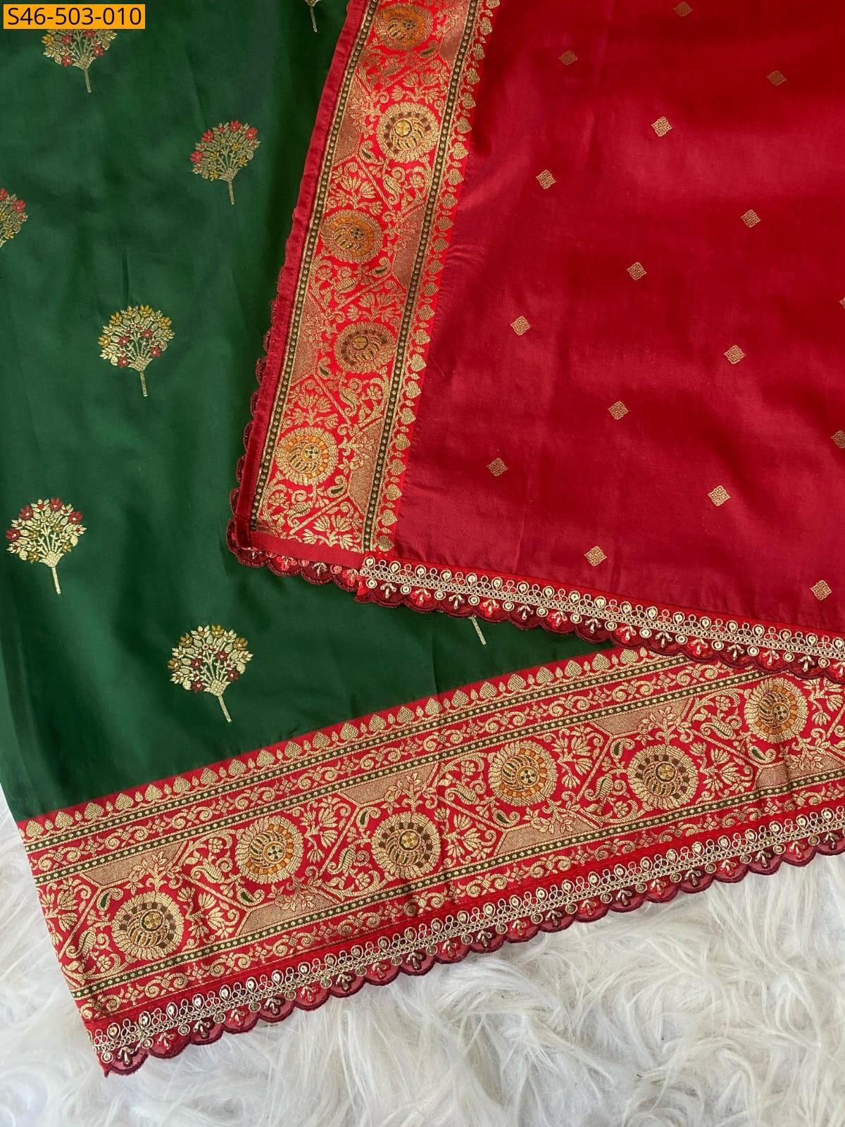 Green Premium Banarasi Silk Saree
