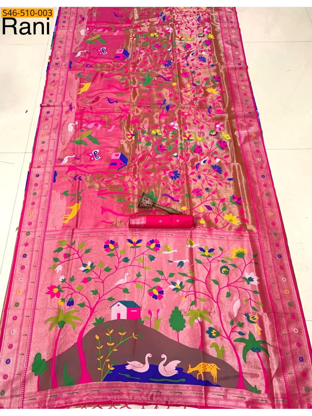 Kanchivaram paithani silk saree