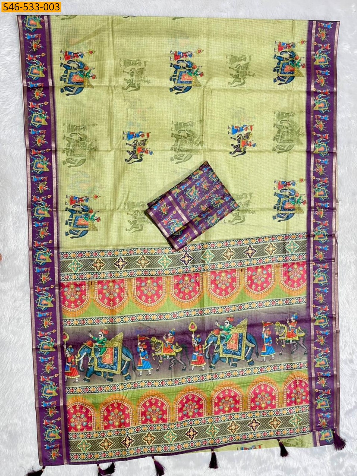 Light Green Soft kota doriya saree