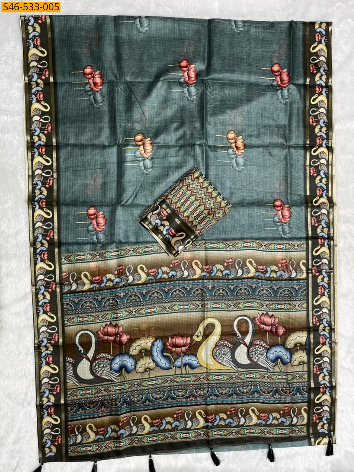 Green Soft kota doriya saree