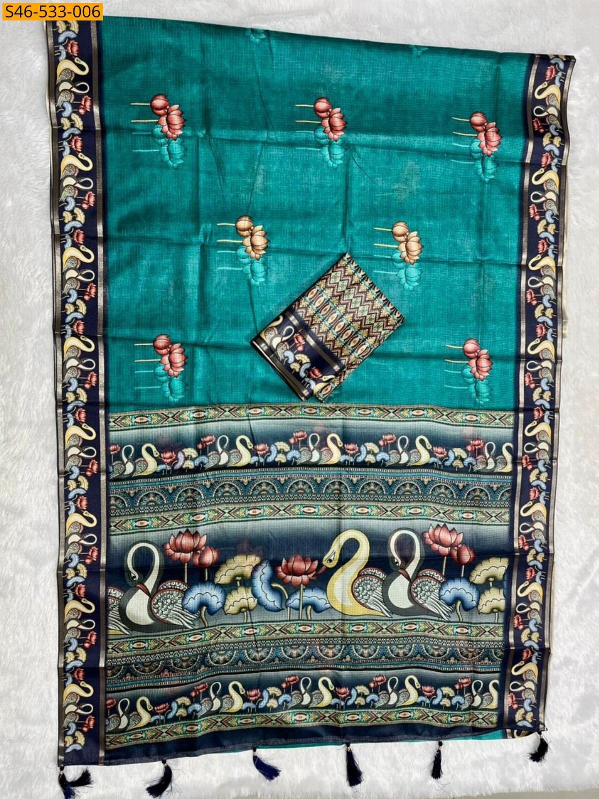 Green Soft kota doriya saree