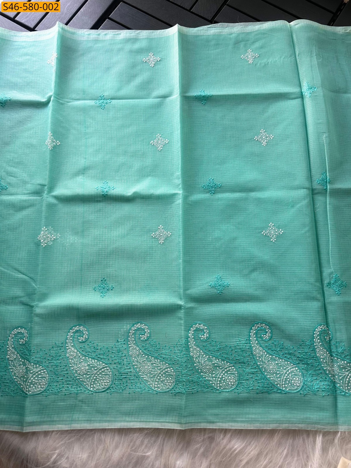 Rama Green Soft kota doriya saree