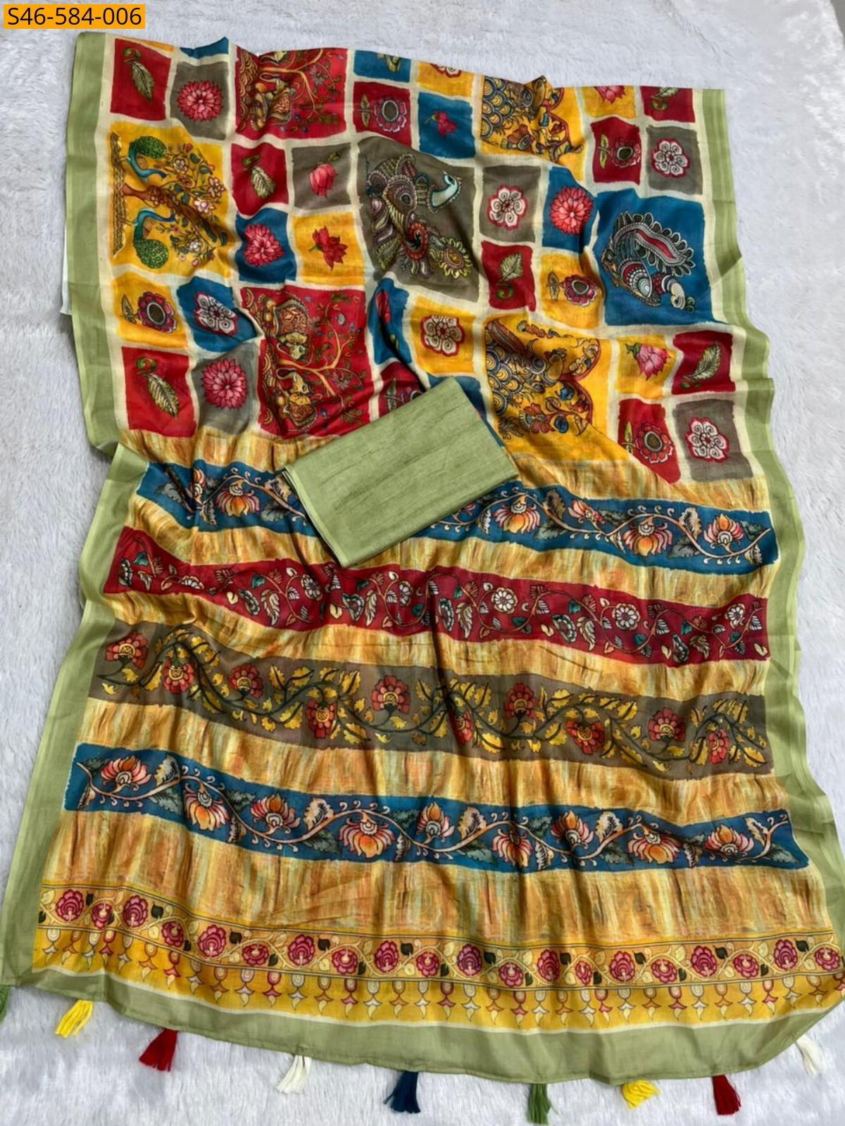 Multi Color Fancy cotton sarees