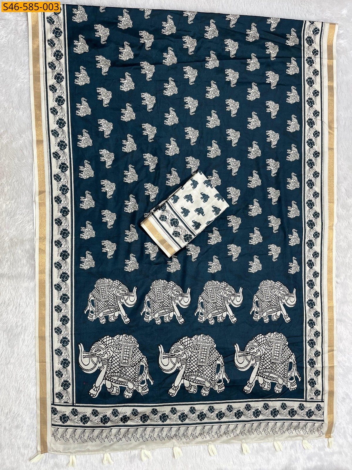 Morpitch Fancy cotton sarees