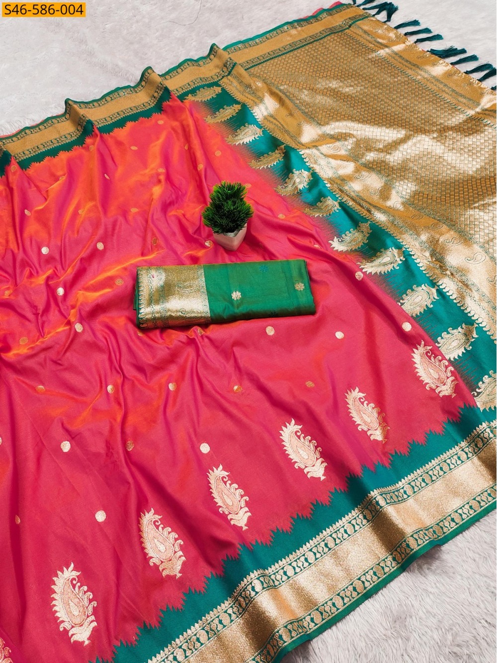Soft Banarasi silk saree