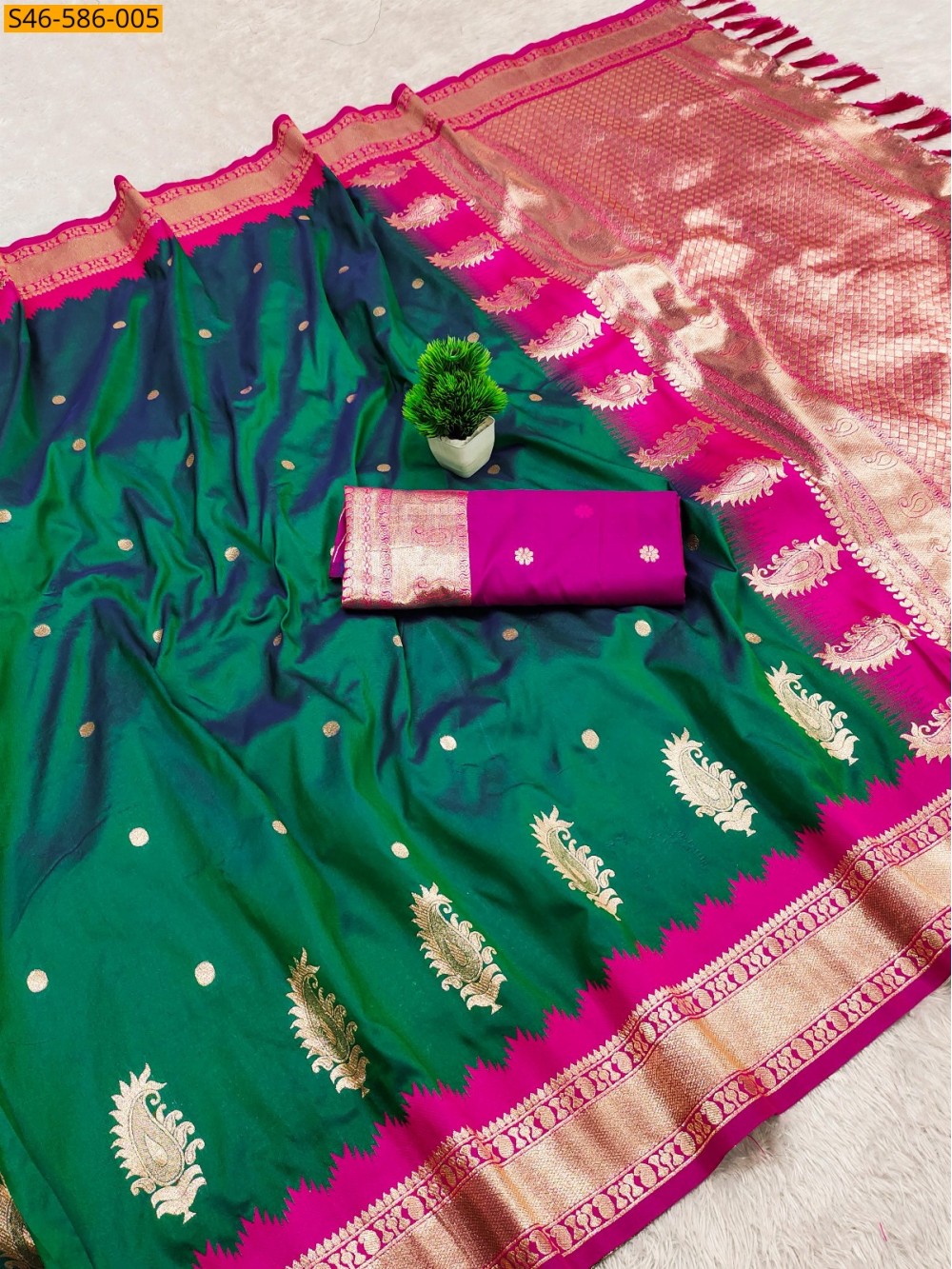 Soft Banarasi silk saree