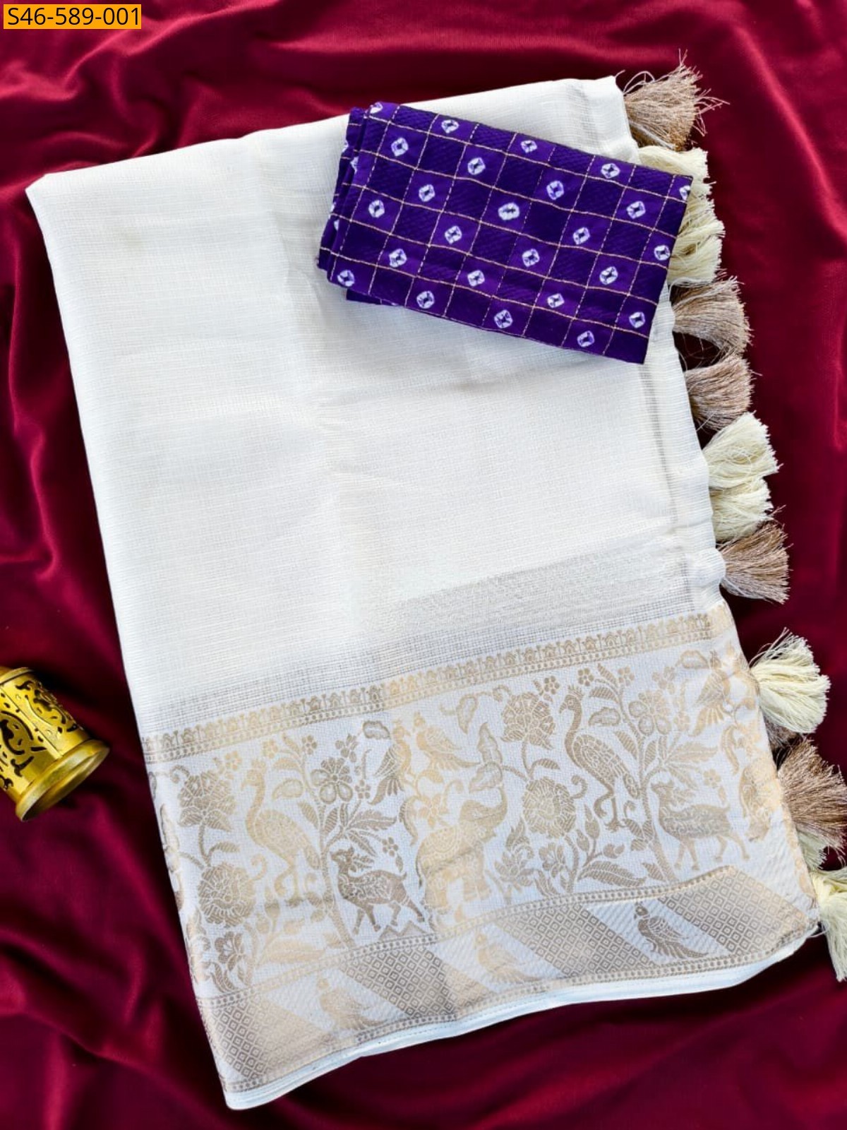 White Fancy Kota Sarees