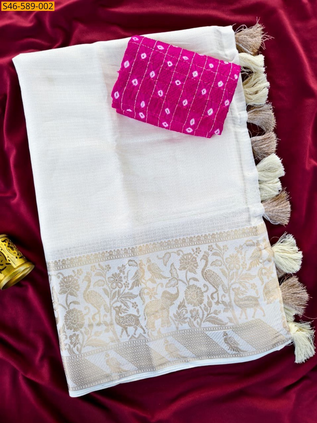 White Fancy Kota Sarees