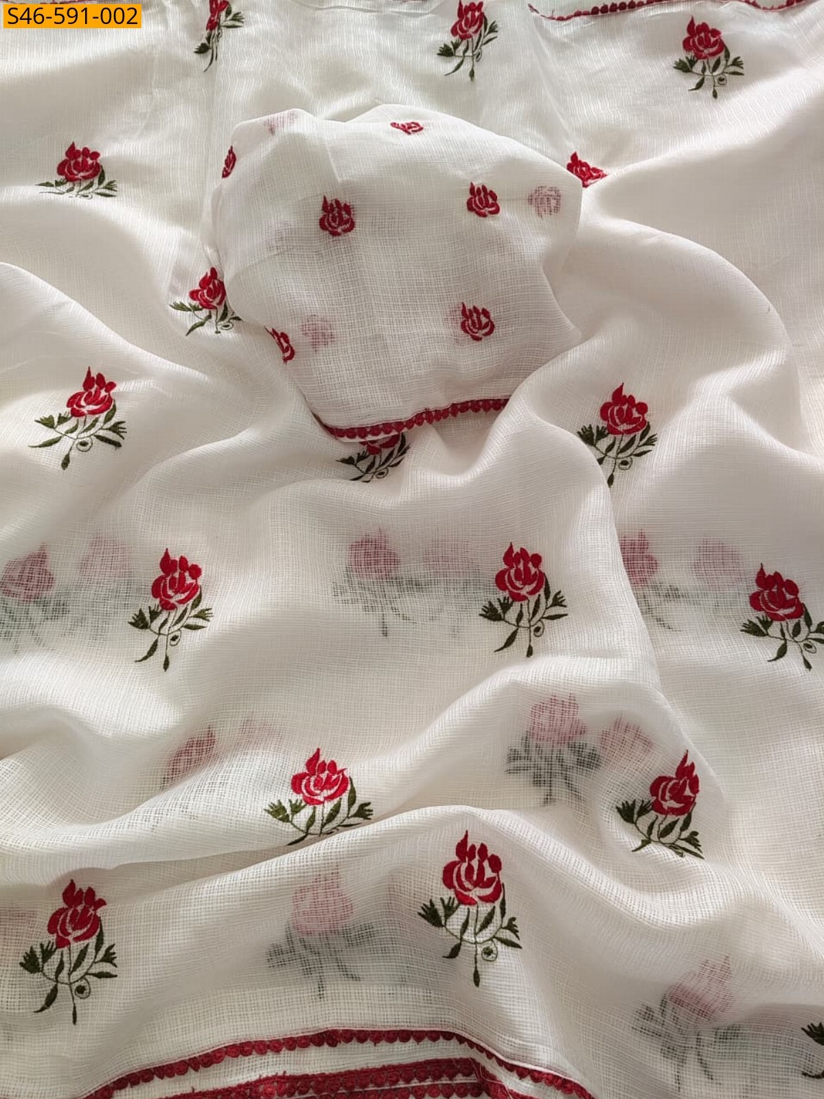 White Kota Doriya Sarees