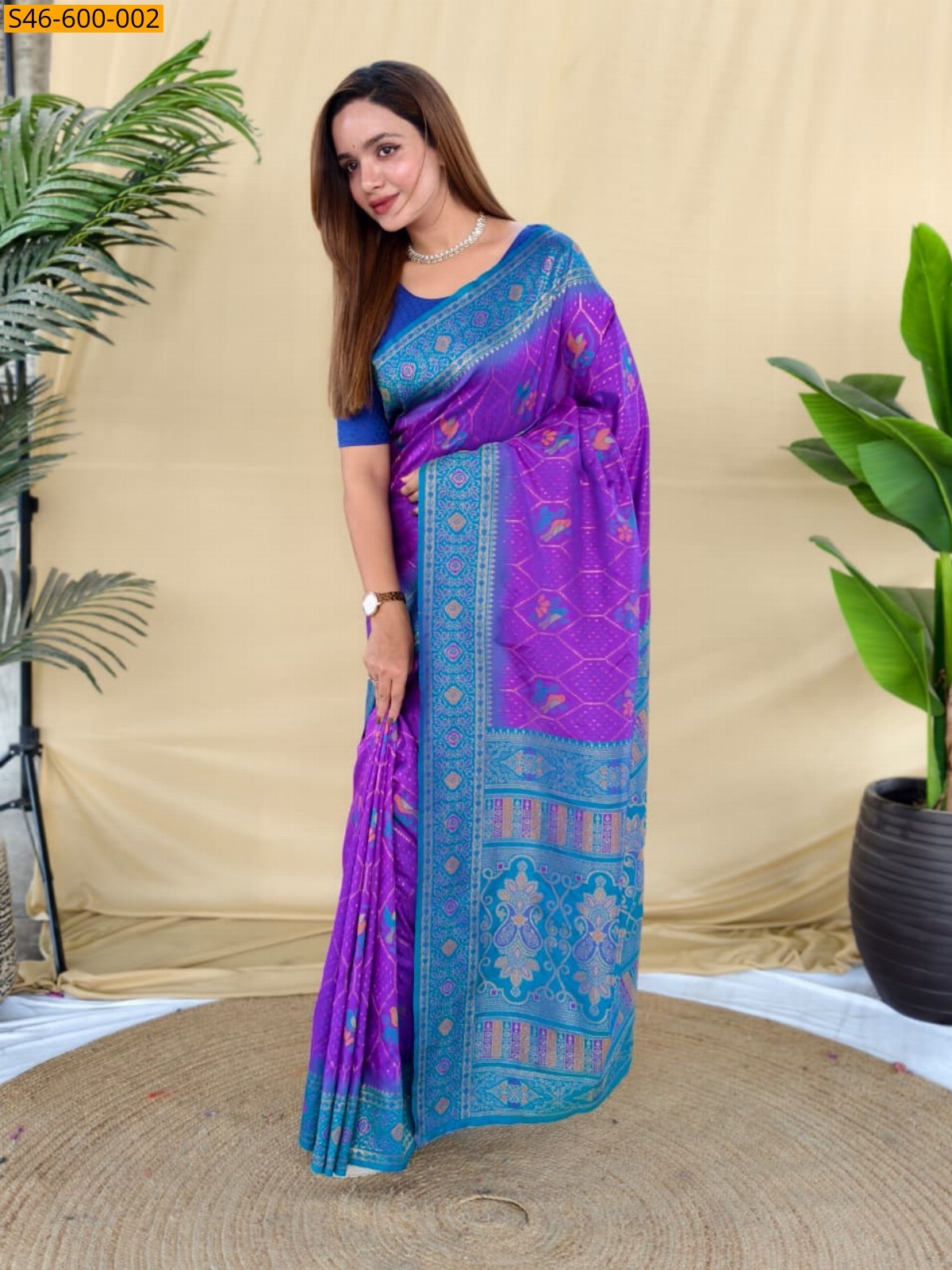 Violet Fancy Soft Silk Saree