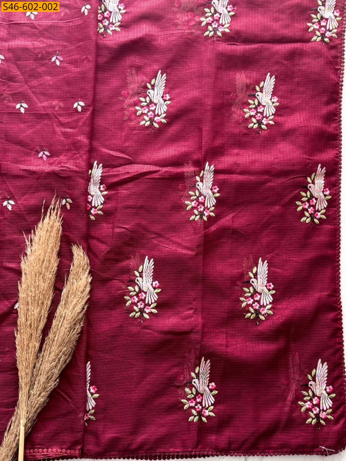 Maroon Fancy Kota Doriya Saree