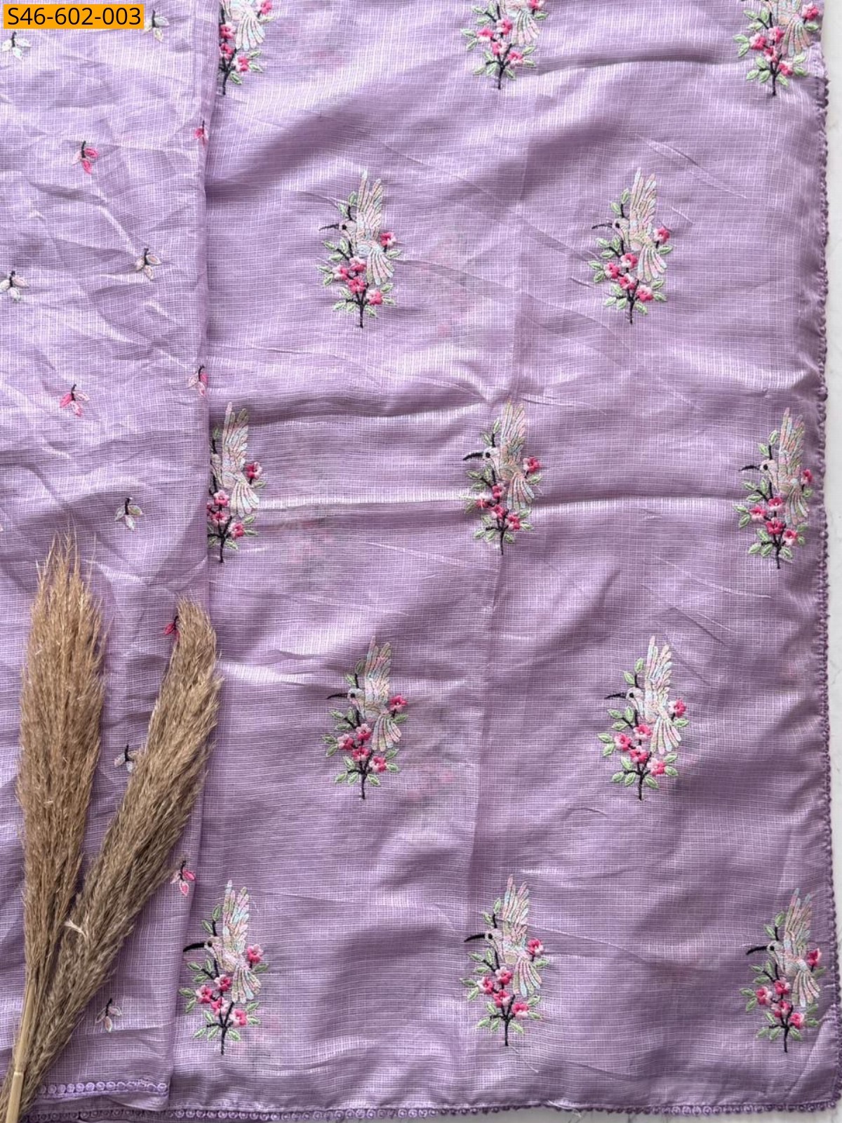 Lavender Fancy Kota Doriya Saree