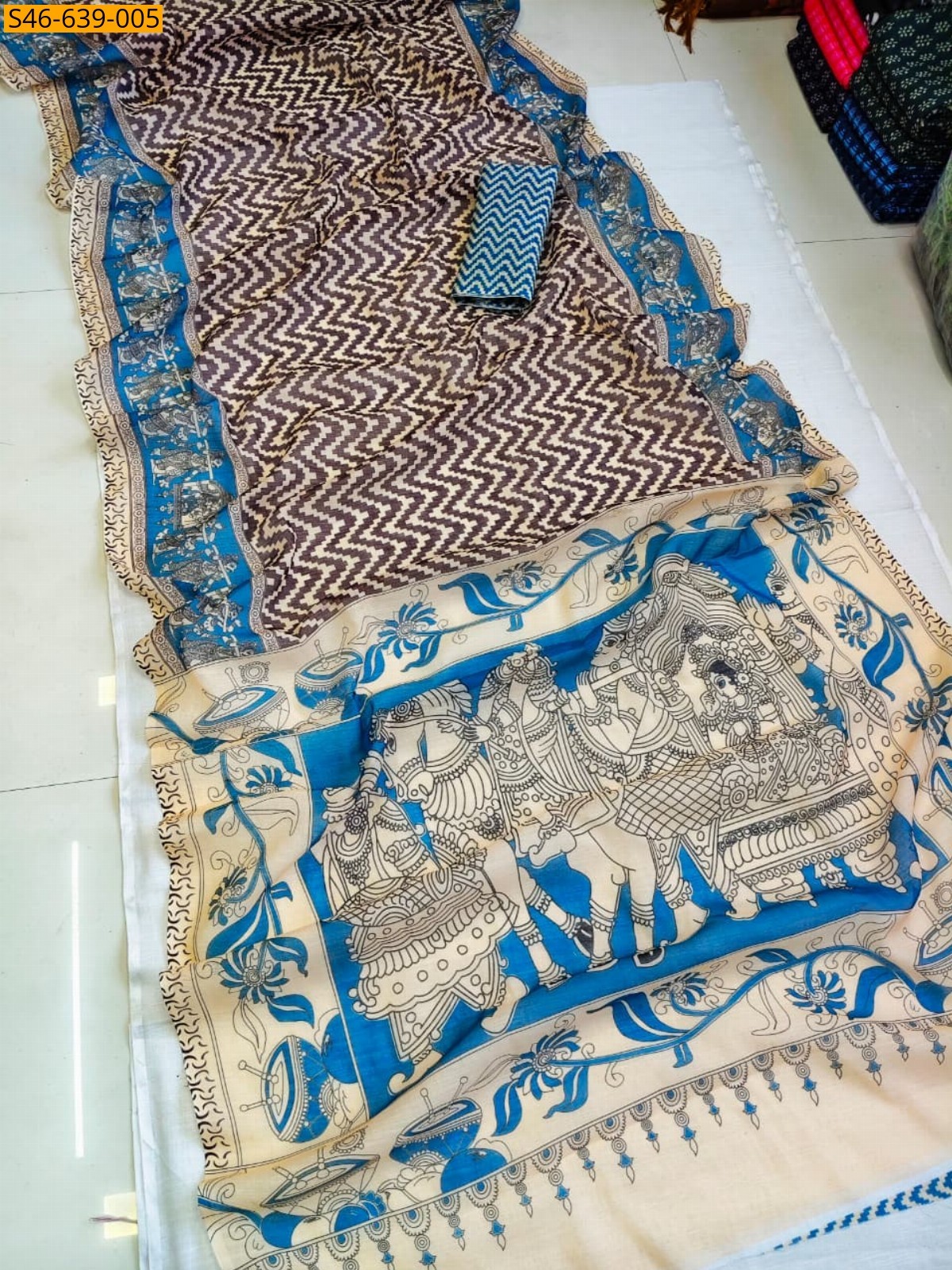 Fancy Soft linen cotton Saree