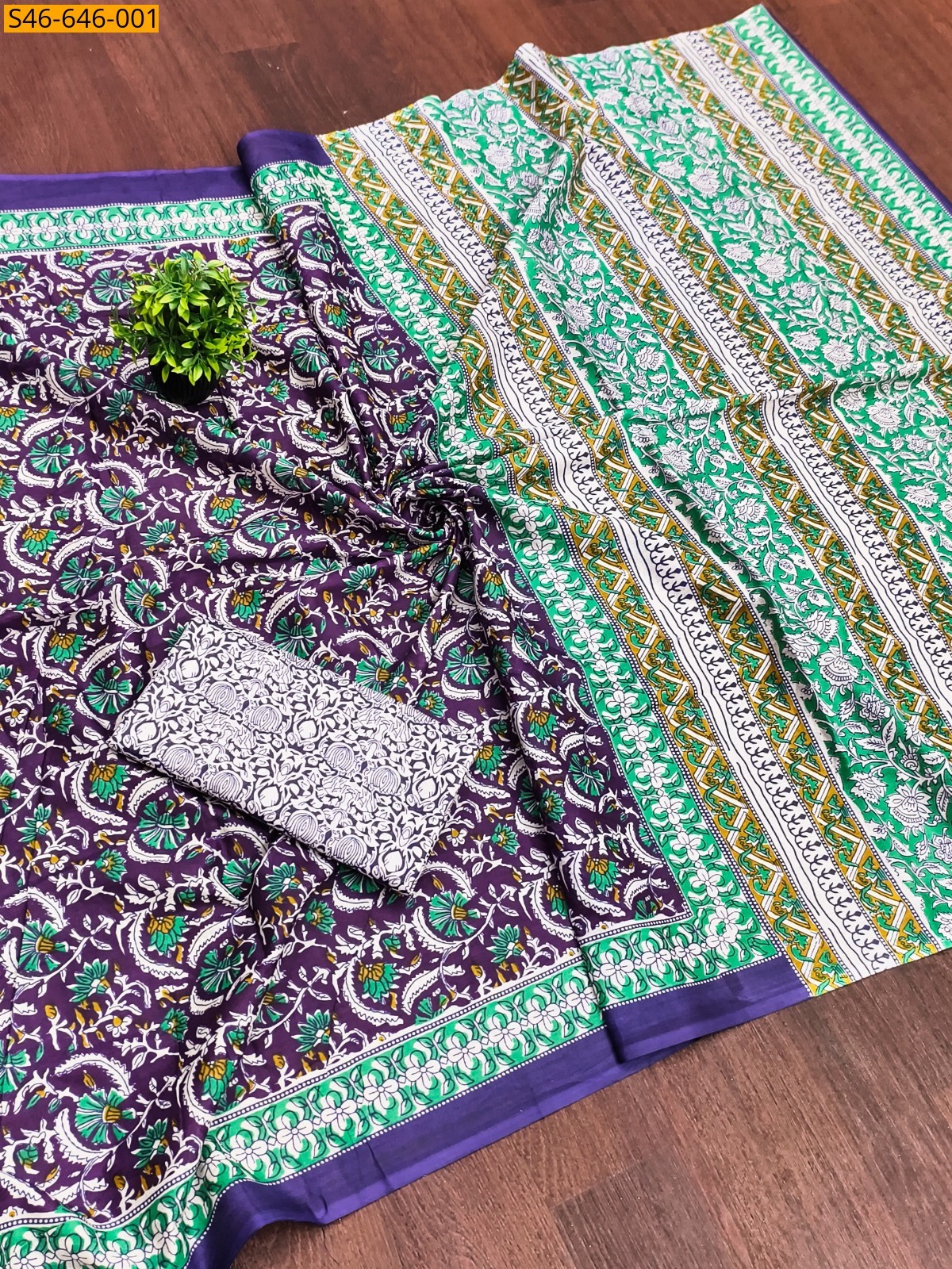 Wine Fancy Cotton Saree