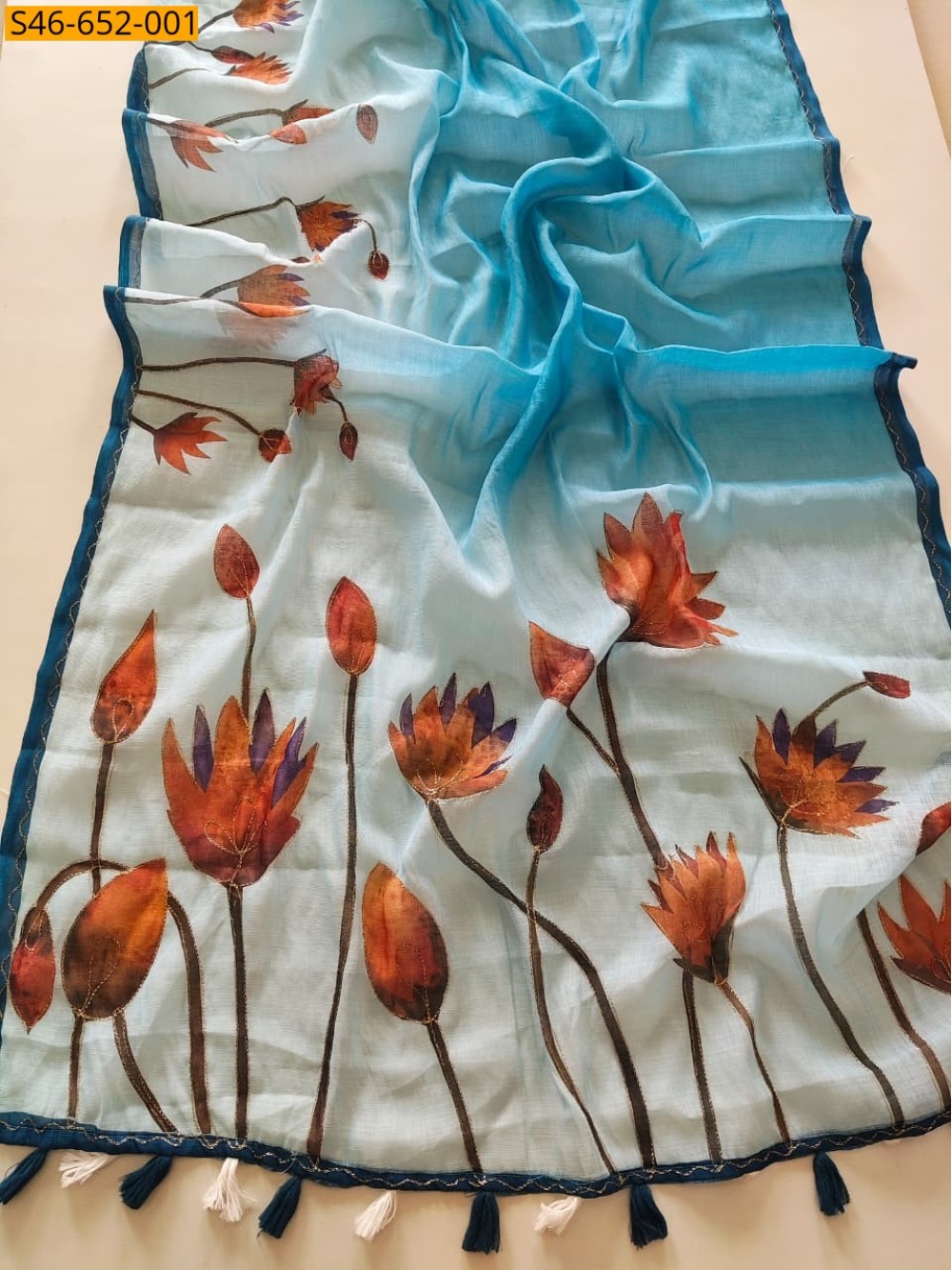 Fancy Linen Saree