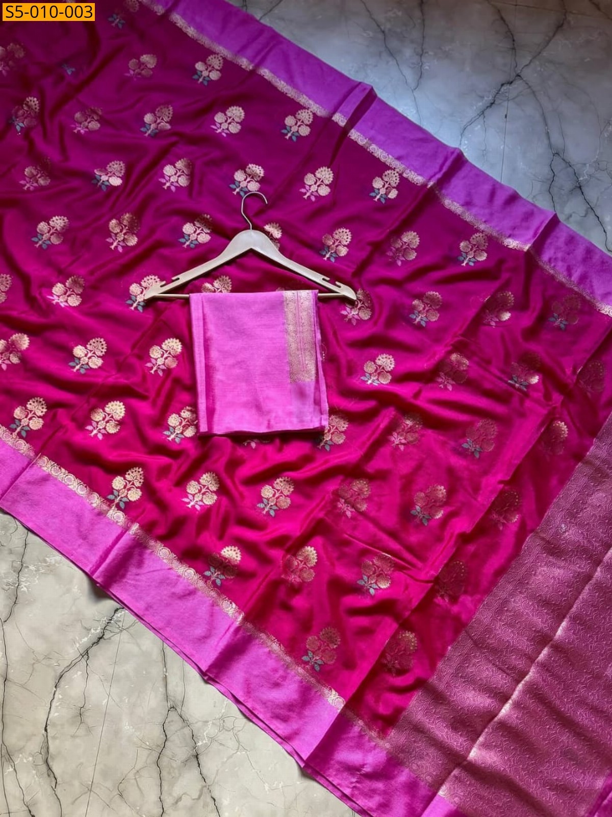 Pink Fancy Banarasi  Silk Saree