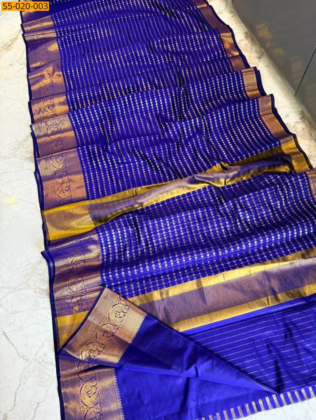 Violet Fancy Banarasi Tissue Silk Saree
