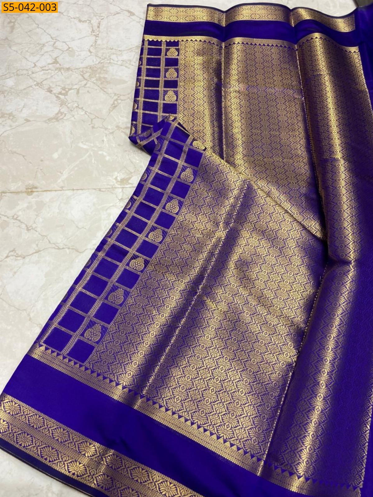 Purple Banarasi Katan Soft Silk Saree