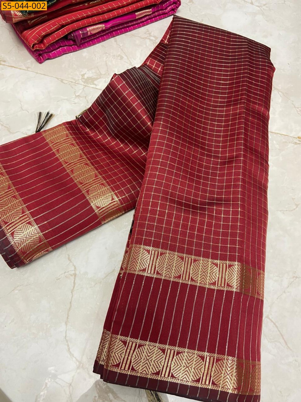 Maroon Fancy Banarasi Soft Katan Silk  Saree