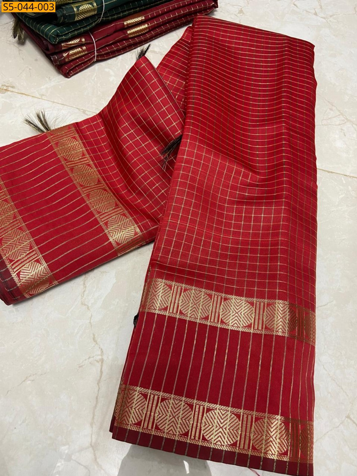 Red Fancy Banarasi Soft Katan Silk  Saree