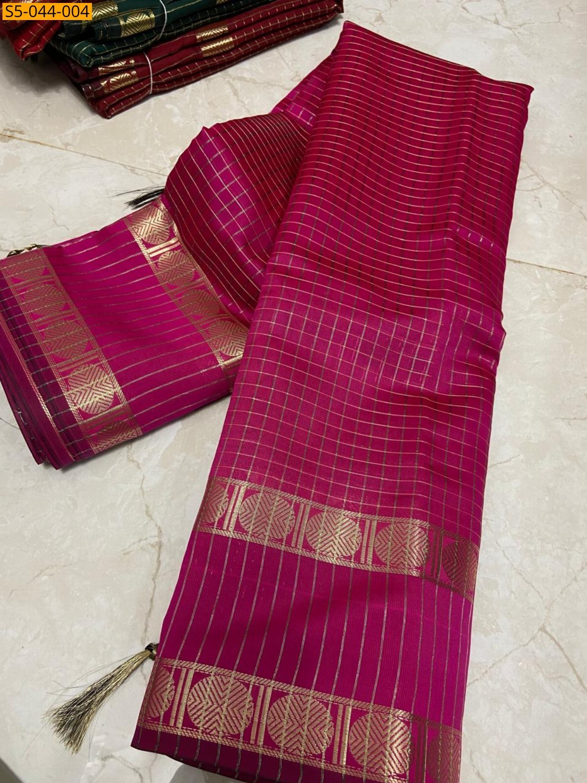 Pink Fancy Banarasi Soft Katan Silk  Saree