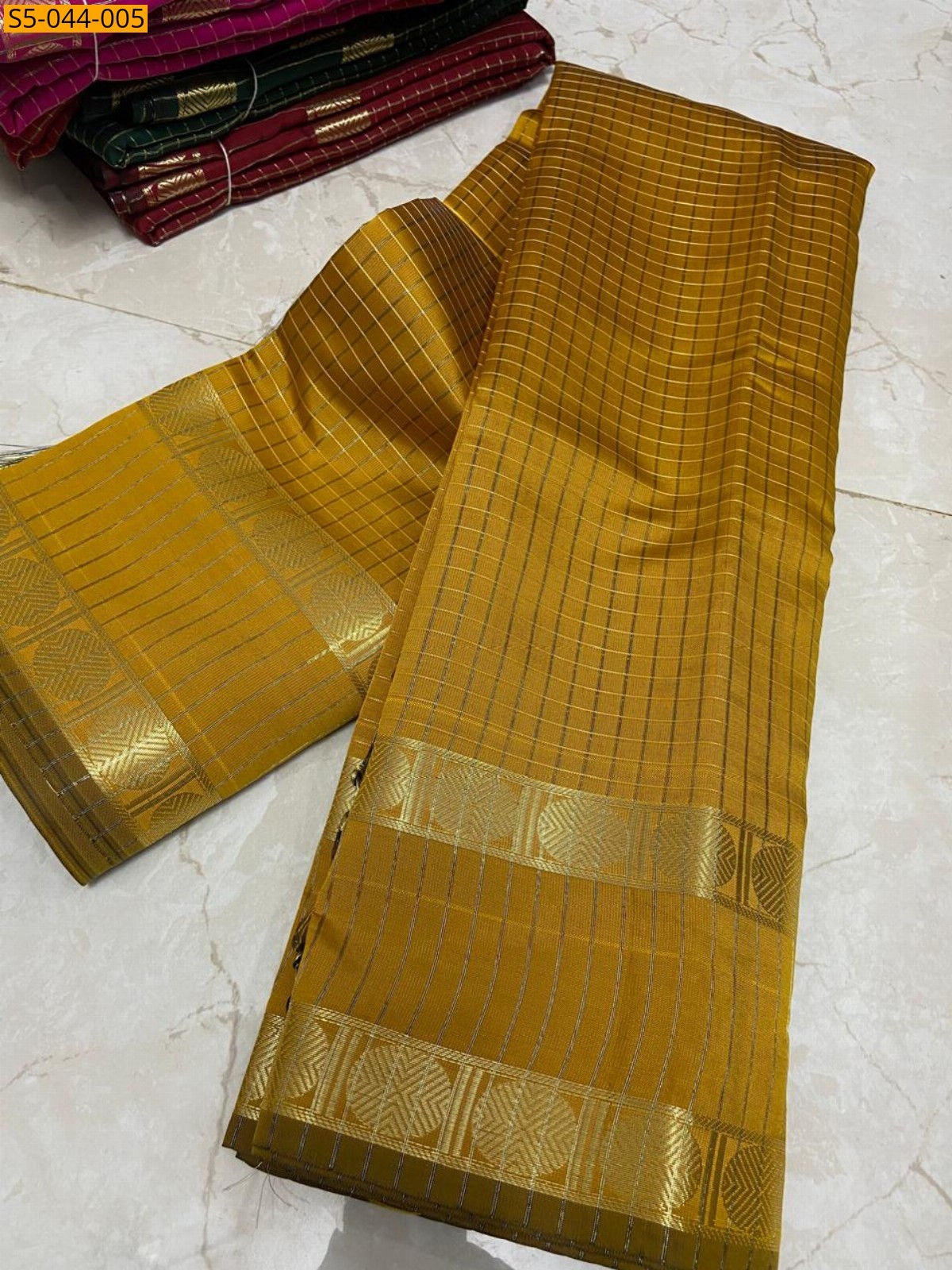 Yellow Fancy Banarasi Soft Katan Silk  Saree