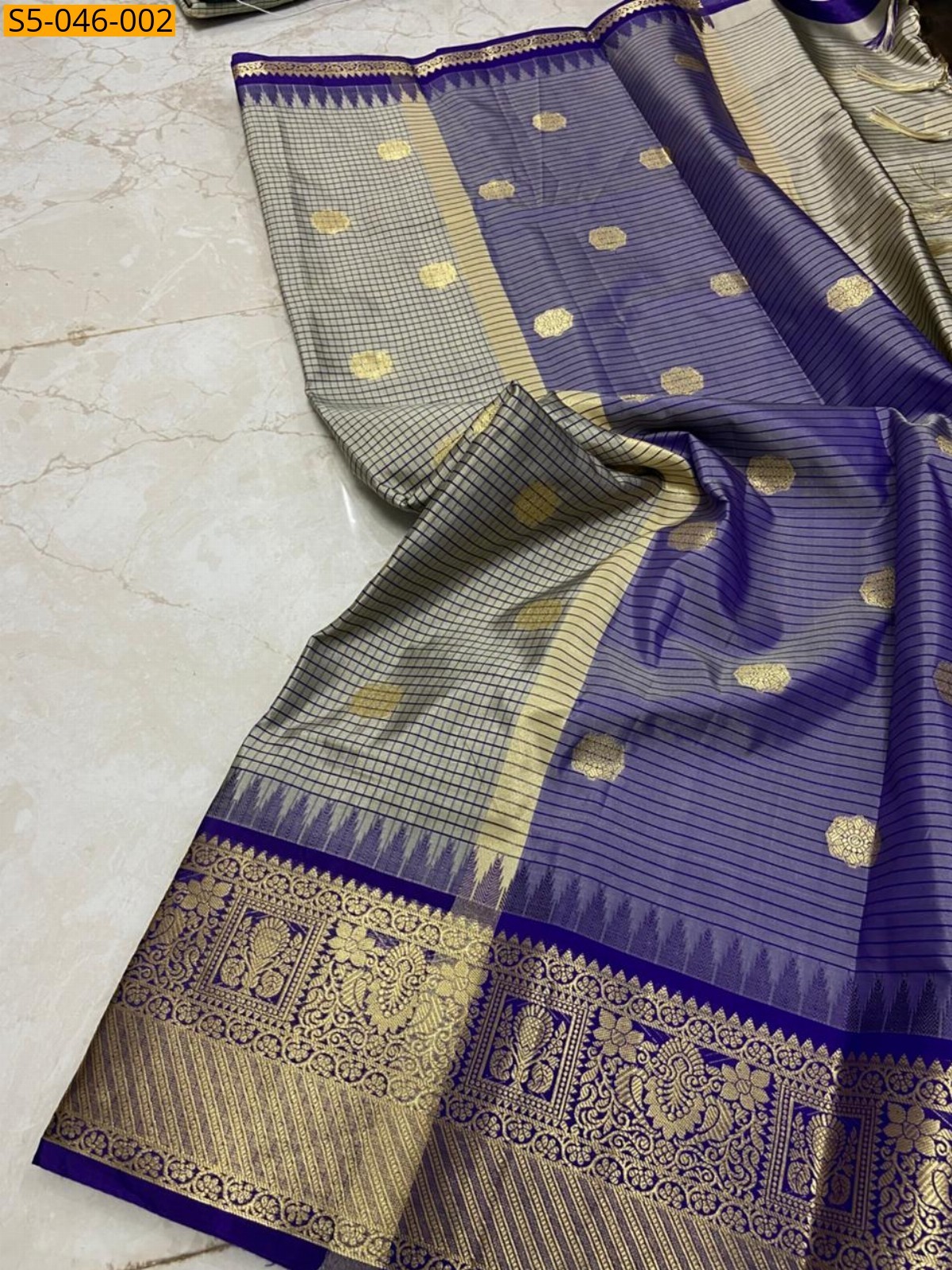 Blue Fancy Banarasi Soft SIlk Saree