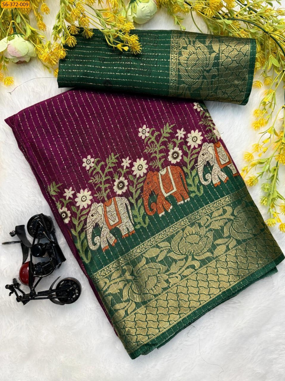 Red Rekko silk sarees