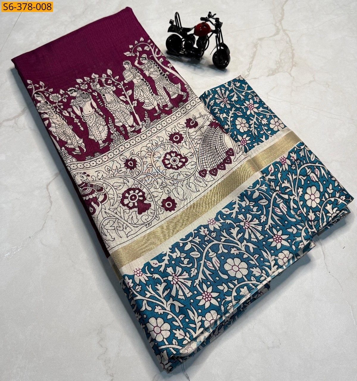 Pink Fancy mul mul  saree