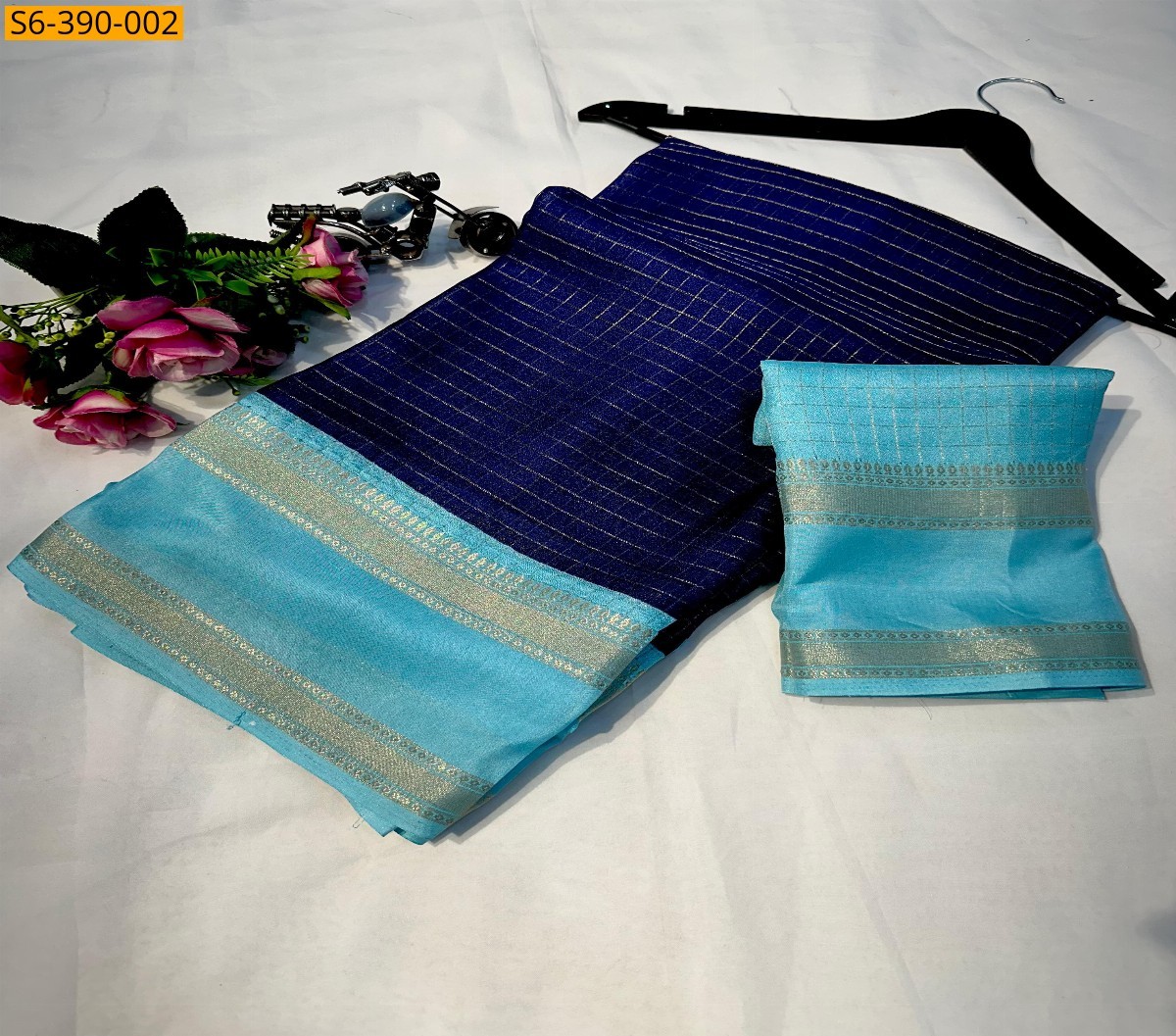 Navy Fancy warm silk sarees