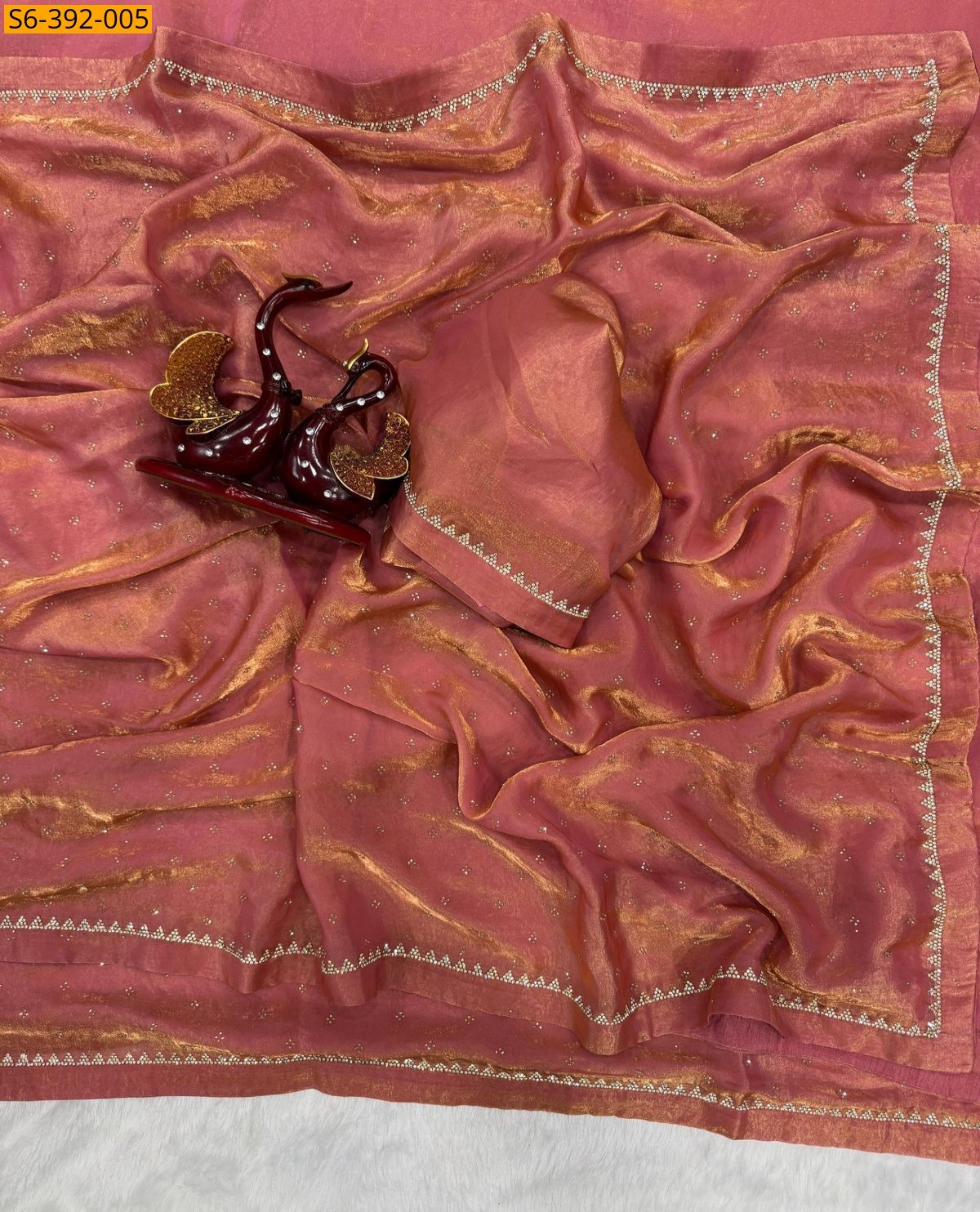 Orange Space silk sarees