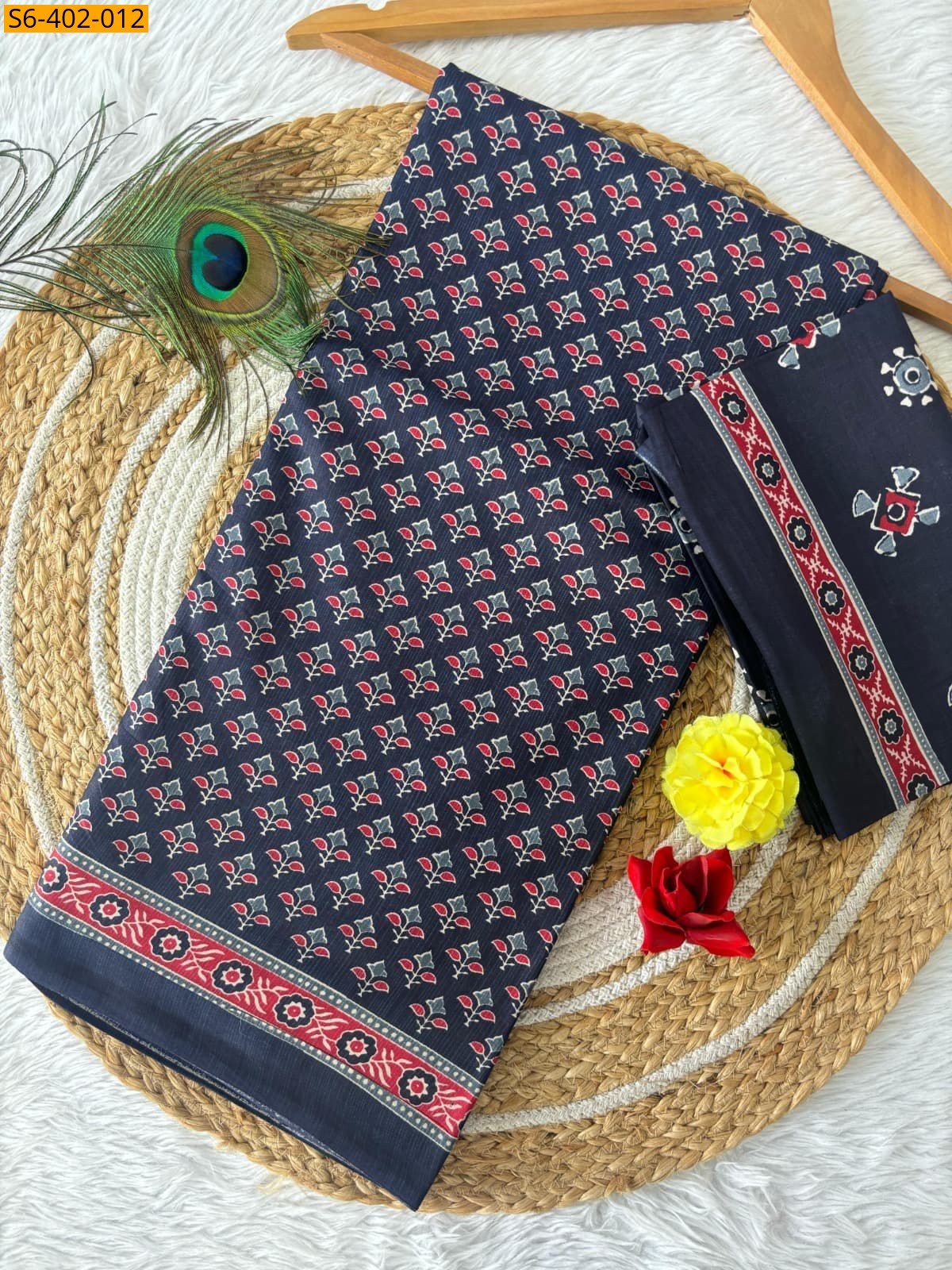 Gray Lightweight Fancy Cotton sarees 
