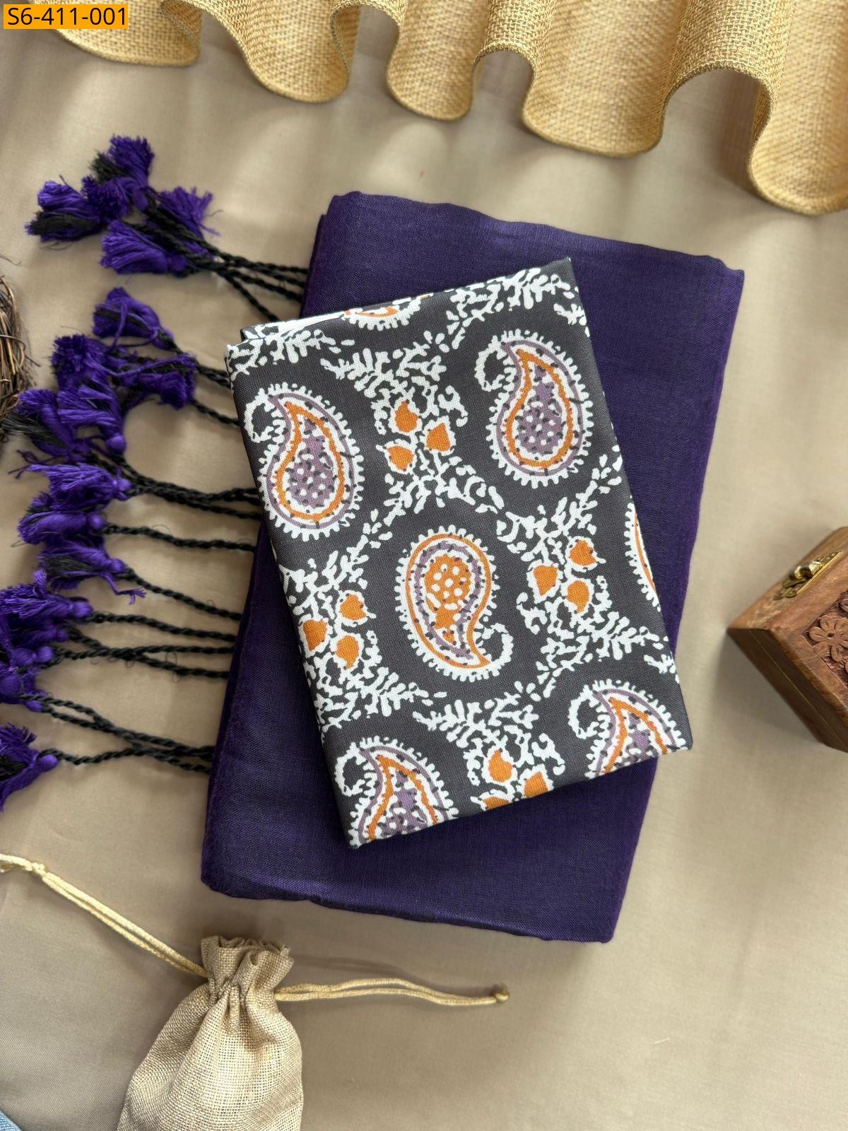 Handloom khadi cotton saree