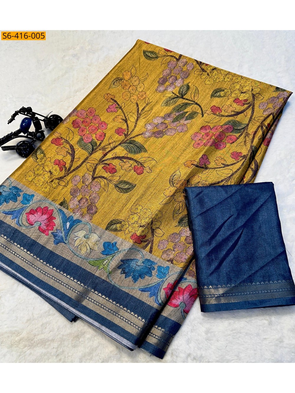 Fancy Tussar Silk Saree