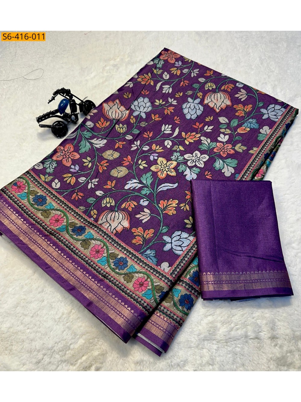 Fancy Tussar Silk Saree