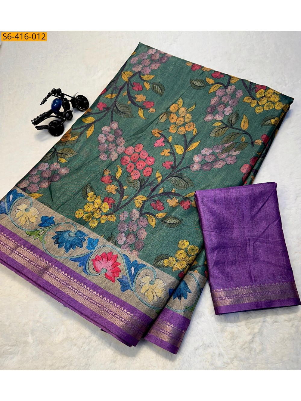 Fancy Tussar Silk Saree