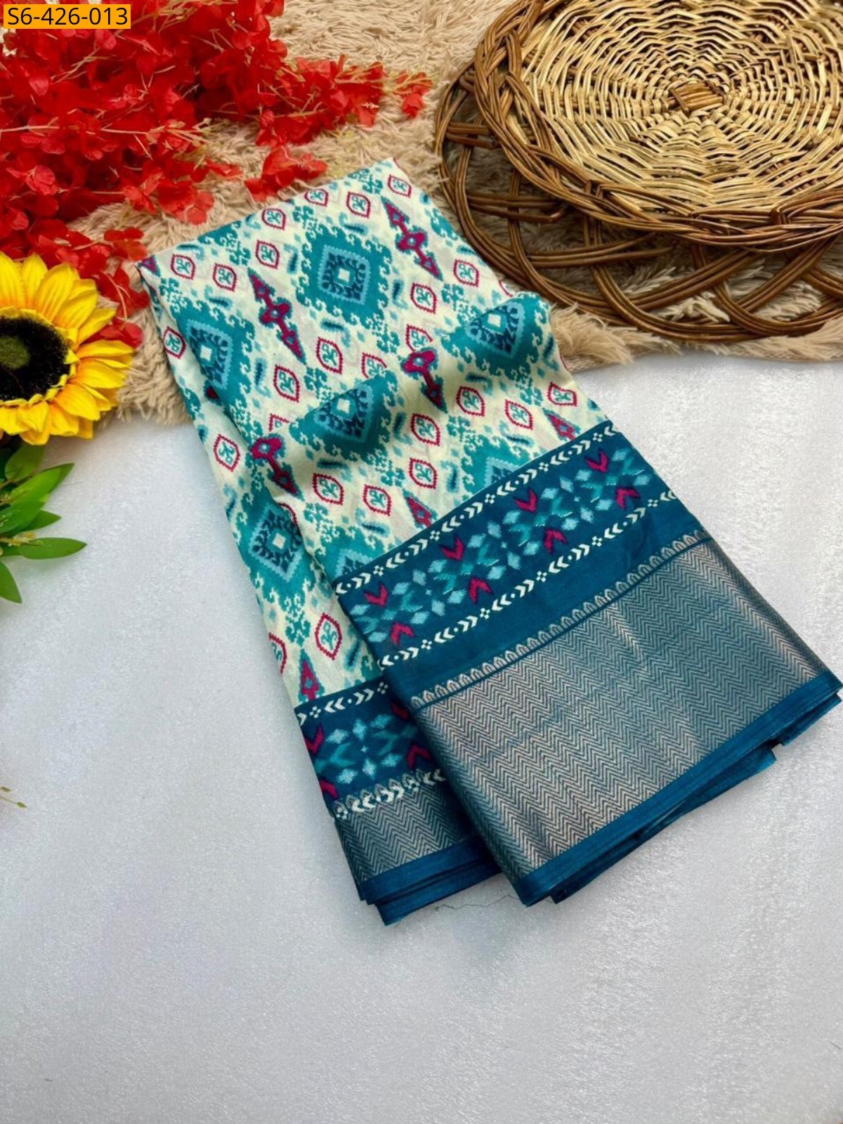 Fancy dola silk saree